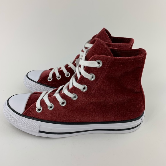 🌹Converse Velvet Hi Top CTAS🌹 - Picture 5 of 8